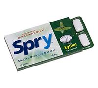 Spry Gomme à la menthe verte 10 avec xylitol