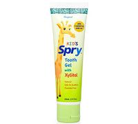 Spry Natural Xylitol Toothpaste for Baby, Toddler and Kids Age 3 Months and Up - Fluoride Free Tooth Gel, Tasty, Support Development of Emerging Teeth, Original 2 Fl Oz (Pack of 1)