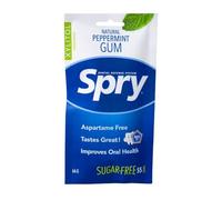 Spry On The Go - Chewing-Gum Naturel au Xylitol - Système de Défense Dentaire - Sans Aspartame, Sans Sucre, Sans OGM (Peppermint, 55 Count - Pack of 1)