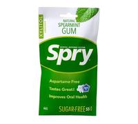 Spry On The Go - Chewing-Gum Naturel au Xylitol - Système de Défense Dentaire - Sans Aspartame, Sans Sucre, Sans OGM (Spearmint, 55 Count - Pack of 1)