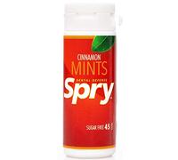 Spry Pastilles à la Cannelle au Xylitol Sans Sucre - Favorisent la Santé Buccale, Stimulent la Salivation, Contre la Mauvaise Haleine - Sans OGM, Sans Gluten, 45 Count (Pack of 1)