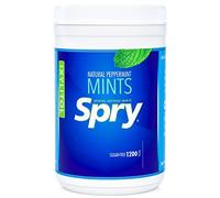 Spry Pastilles à la Menthe Poivrée au Xylitol Sans Sucre - Favorisent la Santé Buccale, Stimulent la Salivation, Contre la Mauvaise Haleine - Sans OGM, Sans Gluten, 1200 Count (Pack of 1)