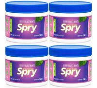 Spry Pastilles Saveur Fruits Rouges au Xylitol Sans Sucre - Favorisent la Santé Buccale, Stimulent la Salivation, Contre la Mauvaise Haleine - Sans OGM, Sans Gluten, 240 Count (Pack of 4)