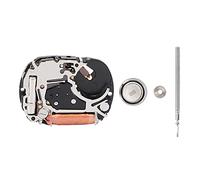 Spryflower Remplacement du mouvement de montre VC01, kit de pièces de réparation pour mouvement de montre-bracelet automatique avec pile SR621SW, roue dentée et tige pour horlogers,