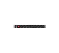 Salicru Unité de distribution secteur SPS 8F PDU SCH/SCH – 1U CA 100–250V Entrée Type C 8× Type C