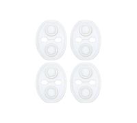 spshi Cache Serrure Porte Voiture pour Seat Leon 1999-2022 2023 2024 2025 1M 1P 5F KL Protection Silicone Épaissi 3 Couches Amortisseur de Choc Réduction Bruit Antirouille Accessoires Intérieur 4Pcs