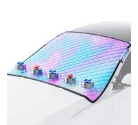 spshi Housse De Pare-Brise Magnétique pour Opel Corsa e 2019-2020 2021 2022 2023 2024 2025, Protection Anti Givre, Neige Et Soleil UV, Bâche Toutes Saisons -Facile à Installer