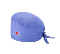 SPSMOKH Bonnet chirurgical à nouer réglable avec bandeau absorbant - Chapeau bouffant en polyester respirant pour chirurgien, médecin, infirmière, chef (TYPE - 4, taille unique)