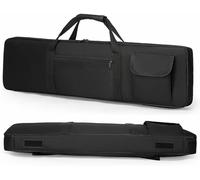 SPSMOKH Étui pour piano électrique 61 touches - Sac épais et résistant aux chocs - Étanche - Sac à main à bandoulière pour concert, voyage, performance, Noir , M, Moderne
