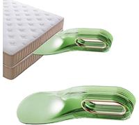SPSMOKH Lot de 2 rehausseurs de matelas, outil de levage de matelas facile à utiliser pour changer les draps, élévateur de drap de lit ergonomique pour draps-housses et draps plats (vert)