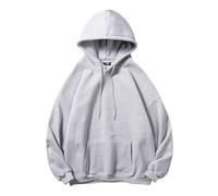 SPSMOKH Y2K Sweat à capuche surdimensionné pour homme - Couleur unie - Grandes poches - Automne Hiver - Sport décontracté - Streetwear - Cordon de serrage - Haut à manches longues pour couples, A-8