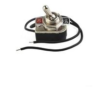 SPST Bascule pour interrupteur à bascule avec fil pré-câblé 6 A 125 V ON OFF pour remplacement ou projets électriques de bricolage