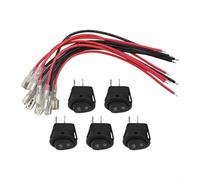 SPST Interrupteur à bascule rond à 2 broches 12 V 20 A pour montage sur tableau de bord dans les voitures, camping-cars, bateaux et projets de modification électronique personnalisés