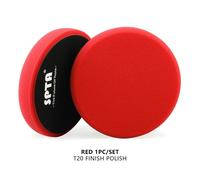 Spta 3 ""(80mm)/5""(125mm)/6 ""(150mm)/7""(180mm),Vente Unique Kit De Tampons D'éponge De Polissage Ronds Pour Voiture Ro/Da/Ga,Cire De Détail - Type 1 Red Finish Polish-5 Inch(125mm)