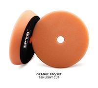 Spta 3 Pouces (80mm)/5 Pouces (125mm)/6 Pouces (150mm) Tampons De Polissage De Voiture Éponge En Forme De T Pour Polisseuse De Tampon De Voiture Da/Ro/Ga - Type 1 Orange Light Cut-6 Inch(150mm)