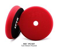 Spta 3 Pouces (80mm)/5 Pouces (125mm)/6 Pouces (150mm) Tampons De Polissage De Voiture Éponge En Forme De T Pour Polisseuse De Tampon De Voiture Da/Ro/Ga - Type 1 Red Finish Polish-3 Inch(80mm)