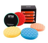 Éponge de Polissage, Éponge à polir, SPTA 5 Pièces 150mm Hex Logic Polissage Pad Éponge de Polissage Éponge polir Kit pour Voiture Ponçage Polissage pour Polisseuse Machine à polir -AXFLPS6PLUS