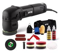 SPTA Polisseuse de polissage, 7,6 cm, 10 mm/780 W, vitesse variable, outil de nettoyage automatique à double action avec tampons de polissage DA, disques de ponçage, brosse de conditionnement