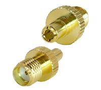 SPTSSWET Adaptateur de Femelle SMA à Mâle TS9 RF Connecteurs plaqués Or pour Huawei antenne 5G 4G LTE 2G 3G Antenne Haut débit Mobile,Lot de 2
