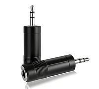 SPTSSWET Adaptateurs Jack Audio Stéréo 6,35mm Femelle vers 3,5mm Mâle Compatible avec Casque Guitare Clavier Ampli Connecteur Doré Haute Fidélité Lot de 2