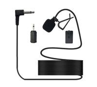 SPTSSWET Autoradio Microphone 3,5 mm Compatible avec Sony Kenwood Boss Alpine JVC Pioneer Panasonic GPS DVD Radio avec support à clip Systèmes mains-libres, 3 mètres, adaptateur de prise 3,5 mm sur
