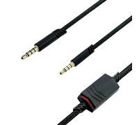 SPTSSWET Câble Audio Auxiliaire De Remplacement Compatible Avec Astro a10/a30/a40/a50 Casques Gaming Pour Ps4/Ps5/Xbox Series x/Pc,Câble Renforcé En Nylon 2 m Noir