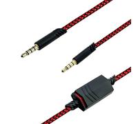 SPTSSWET Câble Audio Auxiliaire De Remplacement Compatible Avec Astro A40/A50/A10/A30 Casques Gaming Pour Ps4/Ps5/Xbox Series x/Pc,3.5mm Rouge Câble Renforcé En Nylon 2 m