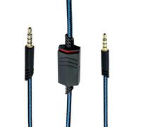 SPTSSWET Cable Casque pour Astro A40 A10 A30 Casque Avec Contrôle Muet pour le PS5/PS4/Xbox One/Xbox Series S/X/PC/Smartphone, jack 3.5mm Bleu 2M