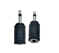 SPTSSWET Lot de 2 adaptateurs jack mono mâle 3,5 mm vers fiche femelle 3,5 mm pour microphone d'autoradio 3,5 mm, adaptateur audio auxiliaire pour microphone 3,5 mm, répéteur infrarouge, récepteur