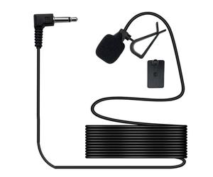 SPTSSWET Microphone 3,5 mm pour Sony Kenwood Boss JVC Audio Stéréo | Micro mains libres de rechange pour autoradio compatible avec l'autoradio GPS, DVD, récepteur stéréo de voiture, 3 m