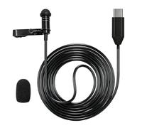 SPTSSWET Microphone cravate de type C compatible avec iPhone 15 16 17, Galaxy S23/S22/S21, Android iPad 10, iPad Pro Air 5, 4, ordinateurs PC pour vlogging, entretiens, streaming en direct, 1,5 m
