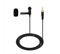 SPTSSWET Microphone cravate pour émetteur sans fil Sennheiser omnidirectionnel à condensateur filaire 3,5 mm Revers TRS pour conférences streaming en direct YouTube 1,5 m Noir (1)