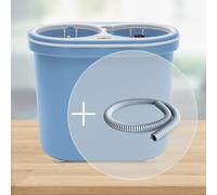 SPÜLBOY®NU Pro Antibactérien avec bouton d'eau douce, tuyau d'arrivée, tuyau d'évacuation