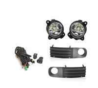 SPUFKGE Antibrouillard Kit Phares Antibrouillard LED Cache Grille Faisceau Câbles Pour VW T5 Pour Transporter Pour Multivan Pour Caravelle 2003-2010(1 set LED)