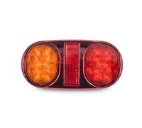 SPUFKGE Feu Arrière de Remorque avec 2 Pièces 12 V 24 V 14 LED Feu Arrière Voiture Camion Feu Arrière Feu Stop Indicateur Lampe Designalisation Remorque Caravane Camion Étanche IP65. Feux Remorque