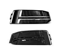 SPUFKGE LED Feux anti-brouillard Couvercle De Phare Pare-choc Avant Voiture, Pour A4 B9, Pour S-line SLINE 2016 2017 2018, Calandre Antibrouillard, Cadre Chromé(Glossy black Right)