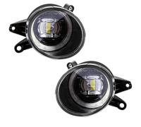 SPUFKGE LED Feux anti-brouillard Feu Antibrouillard LED Pour A4 B6 2001 2002 2003 2004 2005, Phare Avant Avec Yeux D'ange, Accessoires De Voiture, 12V(Angel Eyes)