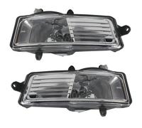 SPUFKGE LED Feux anti-brouillard Feu Antibrouillard Pour Pare-choc Avant Pour A6 Pour C6 2009 2010 2011, Avec Ampoules, 4F0941699A(Pair With Halogen)