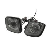 SPUFKGE Phare Moto Kit Feux Antibrouillard LED Rectangulaires Pour Moto Pour GoldWing Pour GL1800 2012-2017 Pour F6B 2013-2017 Clignotants(Smoke lens)