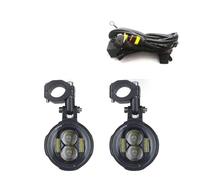 SPUFKGE Phare Moto Phare Antibrouillard Universel Pour Voiture Et Moto, Feu Auxiliaire À LED Pour Conduite(Light white with wire)