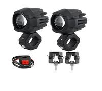 SPUFKGE Phare Moto Projecteur LED Pour Moto 200 W Phare Antibrouillard Accessoires Tout-terrain ADV GS UTV Camion Lampe Auxiliaire 12 V 24(P3 2 Piece Light)