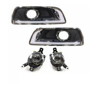 SPUFKGE Phare Voiture DRL Pour Chevrolet Pour Malibu 2012 2013 2014 2015 Phares Antibrouillard Cadre Calandre Grilles Clignotant Feux De Jour Phare Assemblage(COB DRL and Fog)