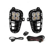 SPUFKGE Phare Voiture DRL Pour Kia Pour RIO 2017 2018 2019 2020 Led Feux Diurnes Lumière Du Jour Clignotant Phare Antibrouillard Phare Assemblage(DRL With H11 PLUG)