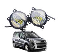 SPUFKGE Phare Voiture Feu Antibrouillard LED Canbus Avant De Voiture 2 En 1, Accessoires De Lumière Du Jour DRL Pour Citroen Pour Berlingo B9 2012 2013 2014 2015 Phare Assemblage(Fog Light and DRL A)