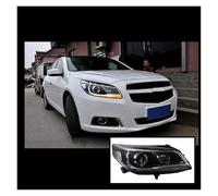 SPUFKGE Phare Voiture Feu Avant Pour Chevrolet Pour Malibu Phares 2012-2016 LED Lampe Frontale LED DRL Hid Bi Xenon Signal Auto Accessoires 2 Pièces Phare Assemblage(LHD,No Bulb)