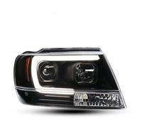 SPUFKGE Phare Voiture Phare Avant Pour Jeep Pour Grand Pour Cherokee 1999-2004 Phares DRL H7 LED Bi Xénon Assemblage De Mise À Niveau Signal Dynamique Phare Assemblage(B)
