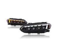SPUFKGE Phare Voiture Phares À LED Pour Civic 11e Génération 2022-2023 Feux De Démarrage Dynamiques 4 Lentilles 1 Jeu Phare Assemblage