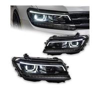 SPUFKGE Phare Voiture Phares LED DRL Hid Pour VW Pour Tiguan 2017-2021 Phares Angel Eye Faisceau Bi-xénon Accessoires De Style Automobile Phare Assemblage