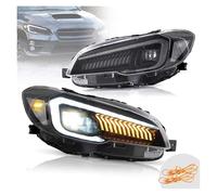 SPUFKGE Phare Voiture Pour Subaru Pour WRX STI 2015 2016 2017 Phares Avant À LED Complets Avec Feu Circulation Dynamique Bienvenue Phare Assemblage