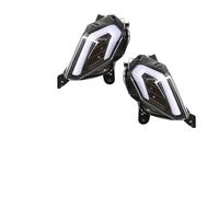 SPUFKGE Phares Avant Moto Feu De Stop Avant Et Arrière À LED Clignotant Étanche Pour TMAX 530 2012 2013 2014 2015 2016 Projecteur Moto(2 pièces)